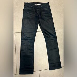 Men’s Raleigh Denim Jeans 31x35 THIN Obsidian Black Raw $295